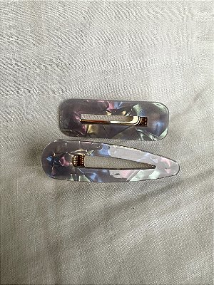 Presilhas Dupla Madrepérola - Lilás