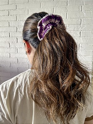 Scrunchie Crochê - Gum Uva