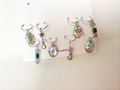 Kit Anel para Trança com Pingentes - Amizade