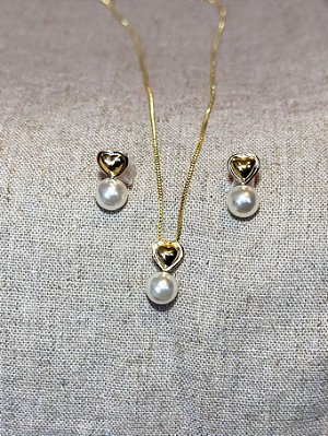 Conjunto Vintage Love - Banhado a Ouro