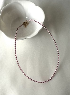 Colar de Cristais - Rosa