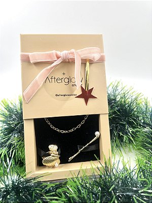 Kit Natal Let It Snow Pulseira Semijoia