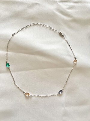 Colar Gargantilha Dream Alloy Banhado a Ródio
