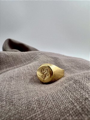 Anel Reputation Echo Banhado a Ouro 18k Regulável