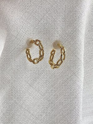 Brinco Éclat Chain Banhado a Ouro 18k