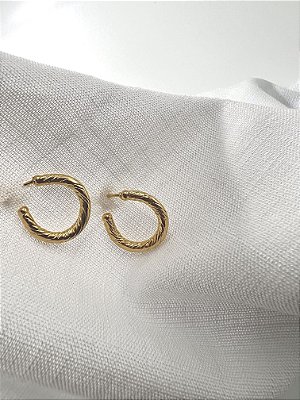 Brinco Prestige Aura Banhado a Ouro 18k