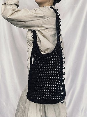 Bolsa Crochê Space Angel - Preto