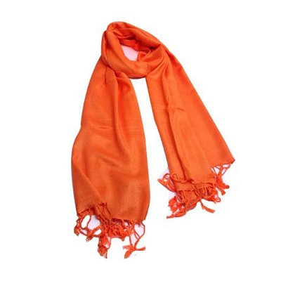 PASHMINA LARANJA de VISCOSE - 2º CHAKRA