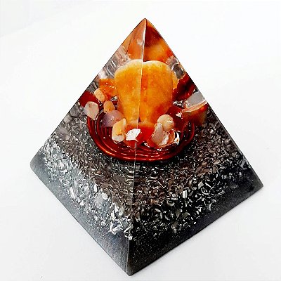 ORGONITE - PIRAMIDE DE CALCITA 5,5X5,5X6,0