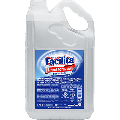 Álcool Liquido 70º - 5 Litros
