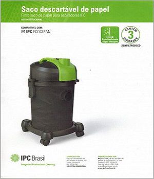 Sacos descartáveis para aspirador de pó IPC - Ecoclean