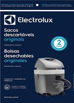 Sacos descartáveis para aspirador de pó Electrolux - HidroVac