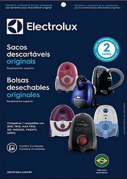 Sacos descartáveis para aspirador de pó Electrolux - One, Trio, Max Trio, Go!, Ingenio, Twenty e Sonic