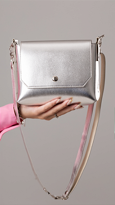 Bolsa Claudia Cor Prata - Tamanho P