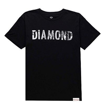 Camiseta Diamond Dead Roses Preta - Black