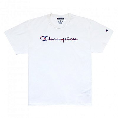 Camiseta Champion Abstract Logo Ink - Off White
