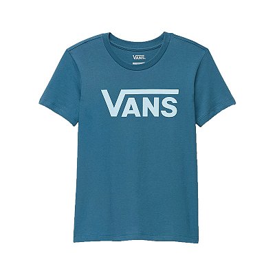 Camiseta Vans Feminina Flying V Crew - Azul