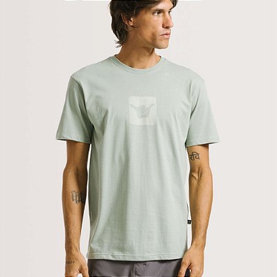 Camiseta Hang Loose Logo - HLTS010398 - Verde Agua