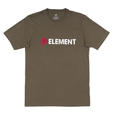 Camiseta Element Blazin Color - Verde Militar