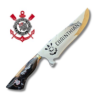 Faca De Churrasco Picanheira Do Corinthians 10" Personalizada - 4mm
