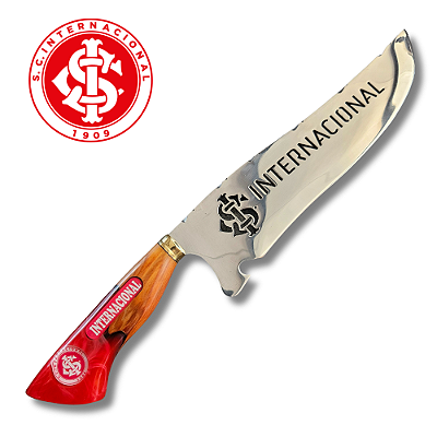Faca De Churrasco picanheira Do Internacional 10" Personalizada - 4mm