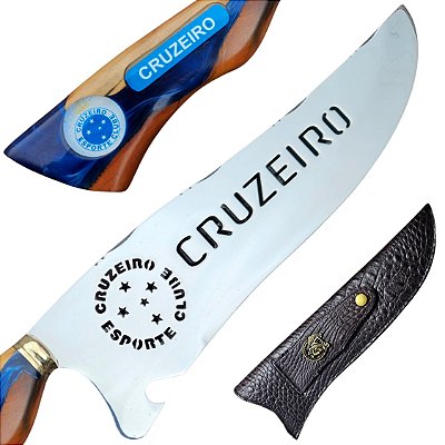 Faca Do Cruzeiro Picanheira Artesanal 10 polegadas em Aço Inox 420 – Personalizada 4mm