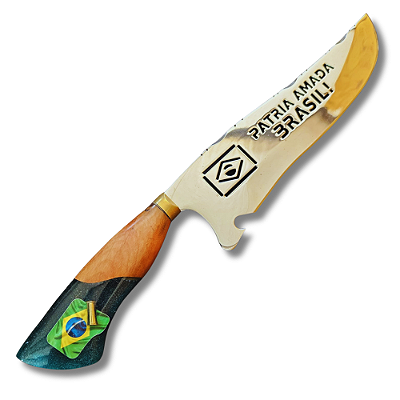 Faca premium 10" Pátria Amada Brasil