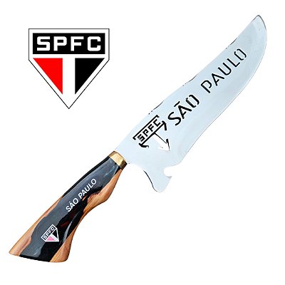 Faca Do São Paulo Picanheira Artesanal 10 polegadas em Aço Inox 420 – Personalizada 4mm