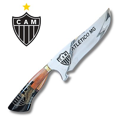 Faca De Churrasco picanheira Do Atlético Mg 10" Personalizada - 4mm