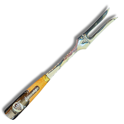 Garfo de churrasco Artesanal Do Atlético MG Aço inox 420 25cm - Personalizado