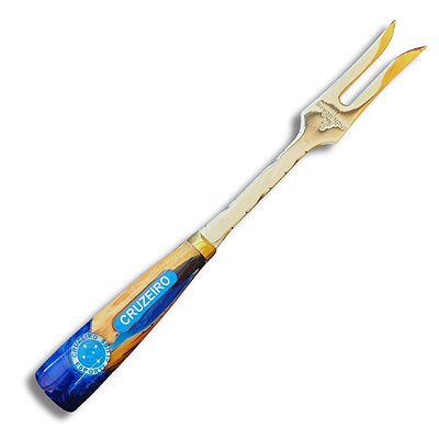 Garfo de churrasco Artesanal Do Cruzeiro Aço inox 420 25cm - Personalizado