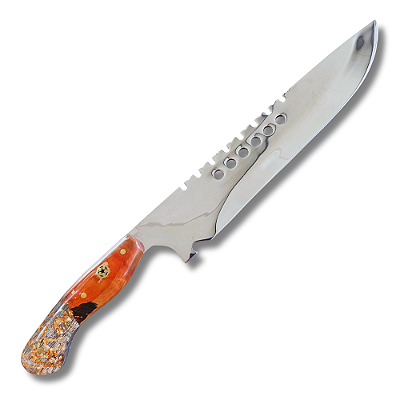 Faca artesanal Tática 11" Campeira Aço Inox 420