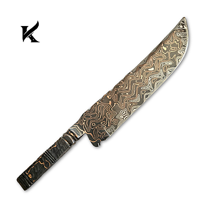 Faca Artesanal Em Aço Damasco Tiger - Colecionador