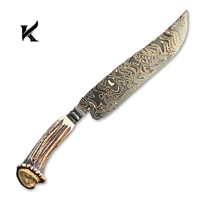 Faca Artesanal Em Aço Damasco Tiger - Colecionador