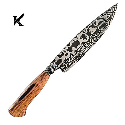 Faca aço Damasco 10,5" Artesanal - Colecionador