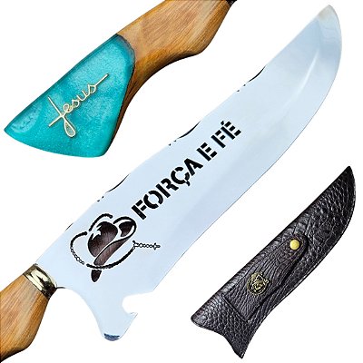 Faca De Jesus Picanheira Para Churrasco Artesanal – Personalizada