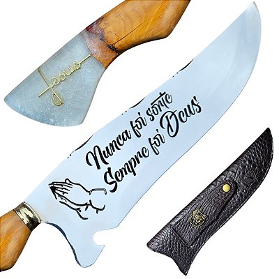 Faca De Jesus Picanheira Para Churrasco Artesanal – Personalizada