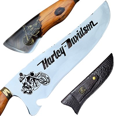 Faca De moto Harley Picanheira Para Churrasco Artesanal – Personalizada