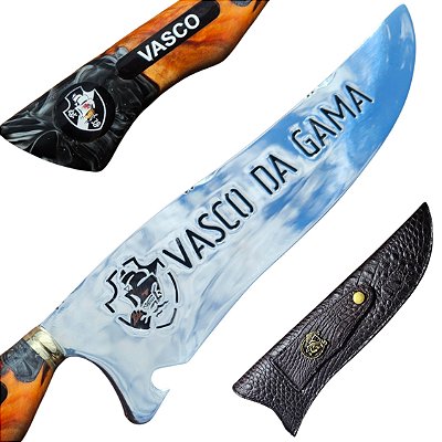 Faca Do Vasco Da Gama Picanheira Para Churrasco Artesanal – Personalizada