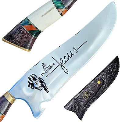 Faca De Jesus Picanheira Para Churrasco Artesanal – Personalizada