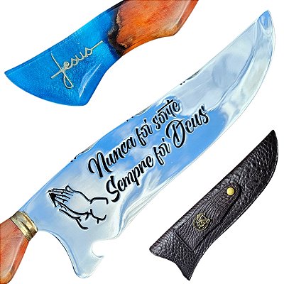 Faca De Jesus Picanheira Para Churrasco Artesanal – Personalizada