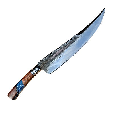 Faca Forjado Artesanal 14" Cabo Fulltang Inox Cutelaria Artesanal