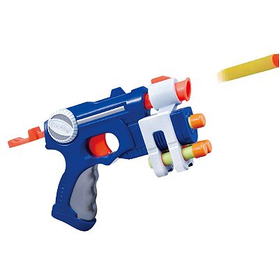 Arma Brinquedo Escopeta + Pistola Lança Dardos Nerf Grande