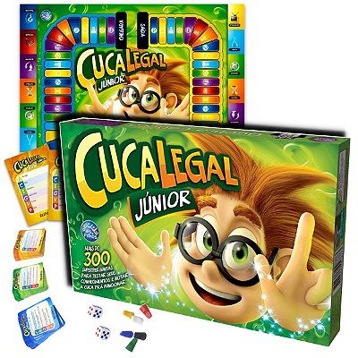 Jogo Tabuleiro Cuca Legal Jr Super Educativo 300 Perguntas