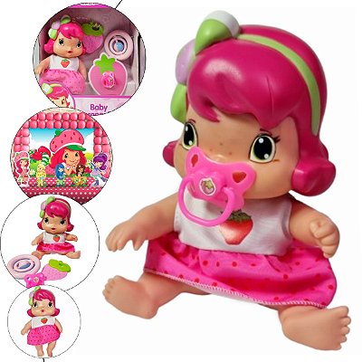 Boneca Moranguinho Baby Cheirinho De Morango Com Acessorios ref.4007