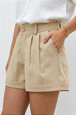 SHORT ALFAIATARIA PIGALLE AREIA
