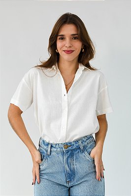 CAMISA LINHO OFF-WHITE CECÍLIA