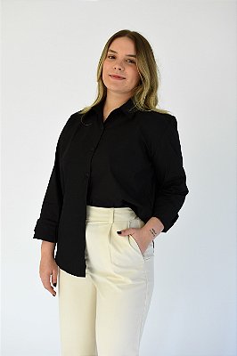CAMISA SOCIAL PRETA CHLOE