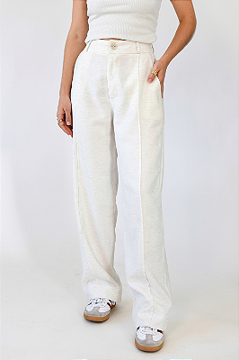 CALÇA RETA LAURA CRU