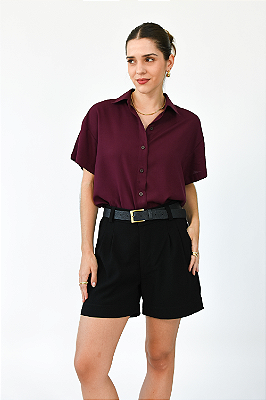 CAMISA RAVENNA BURGUNDY